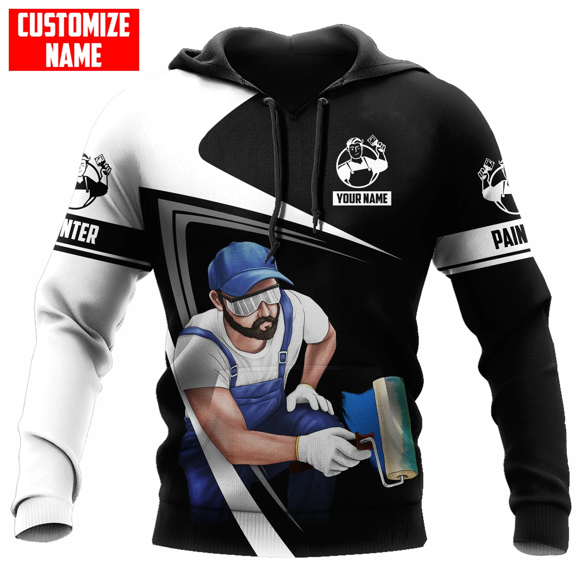 

2023 NEW Personalized Name Painter 3D All Over Printed Mens Hoodie Unisex Casual jacket zip hoodies sudadera hombre MT-49