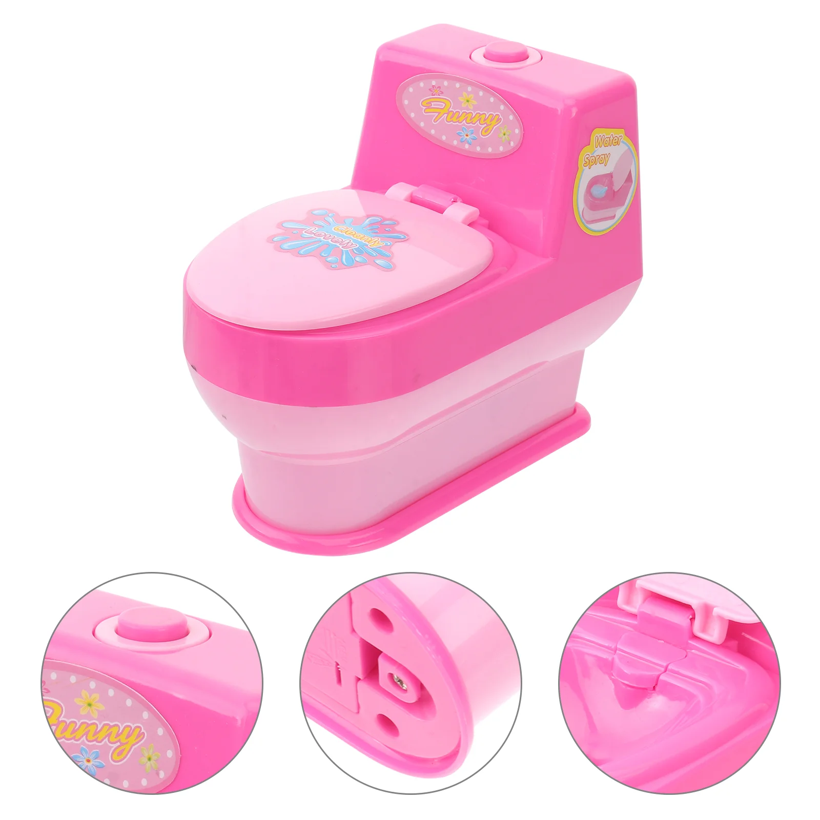 

Toy Toilet Mini Commode Electric Playhouseminiature Toys Pretend Baby Scene Decor Bathroom Gamefor Gifts Model Pottytrouble