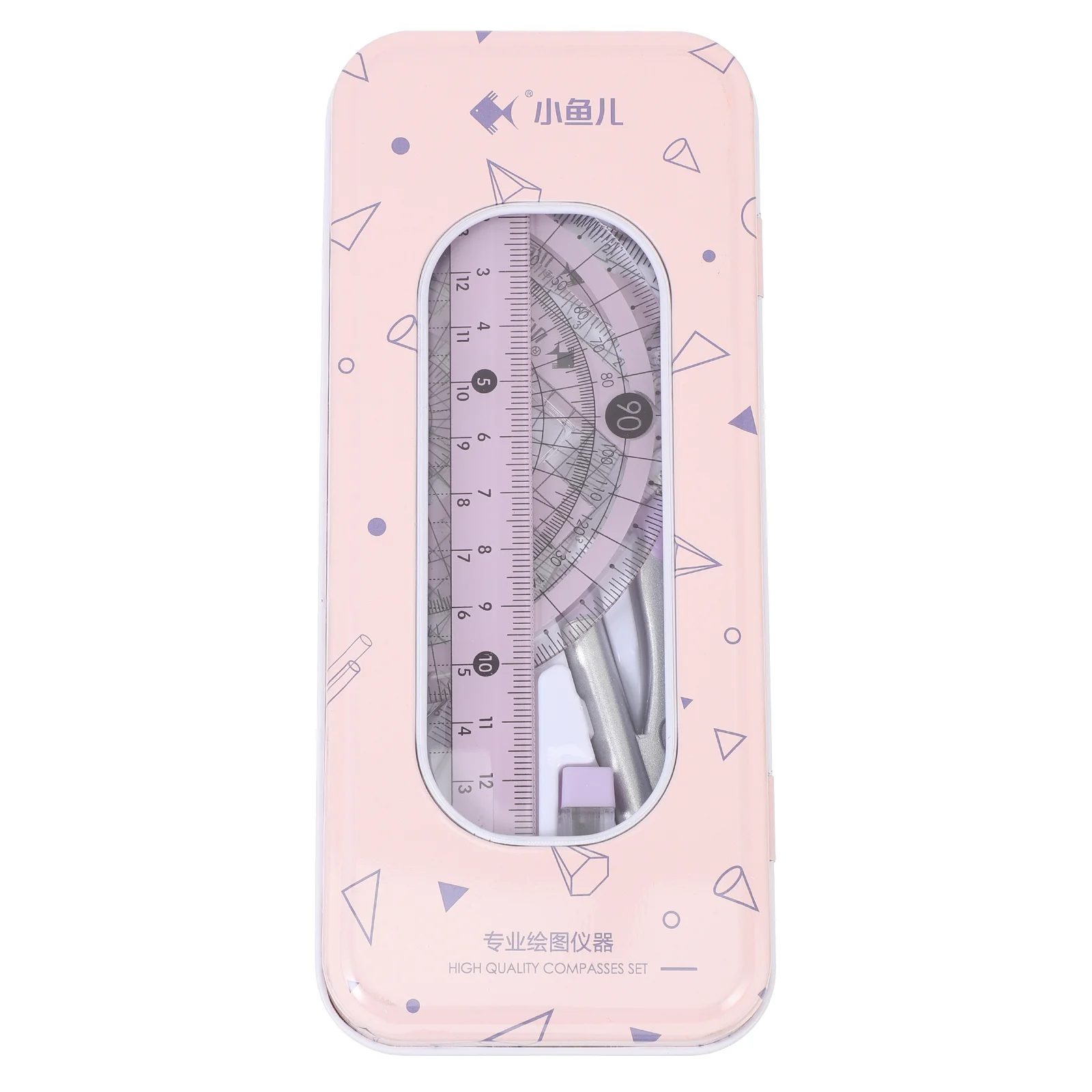 

Ruler Geometry Compass Set Protractor Drawing Kit Math School Tool And Triangle Compasses Drafting Office Student Stationery
