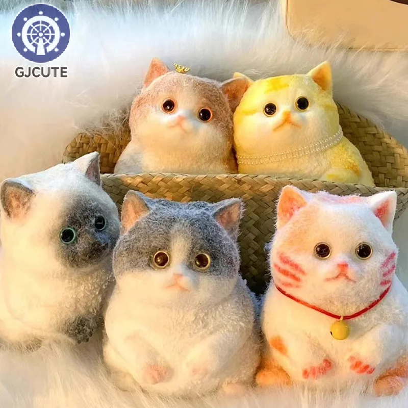 Taba милый пухлый кот оранжевый плюшевые мягкие липкие игрушки для девочек детский