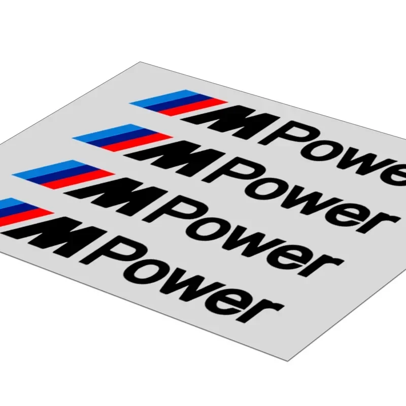 4 шт. наклейки на двери автомобиля BMW Performance M M6 M5 M4 M3 X2 X4 X5 X6 X7 E90 E60 E46
