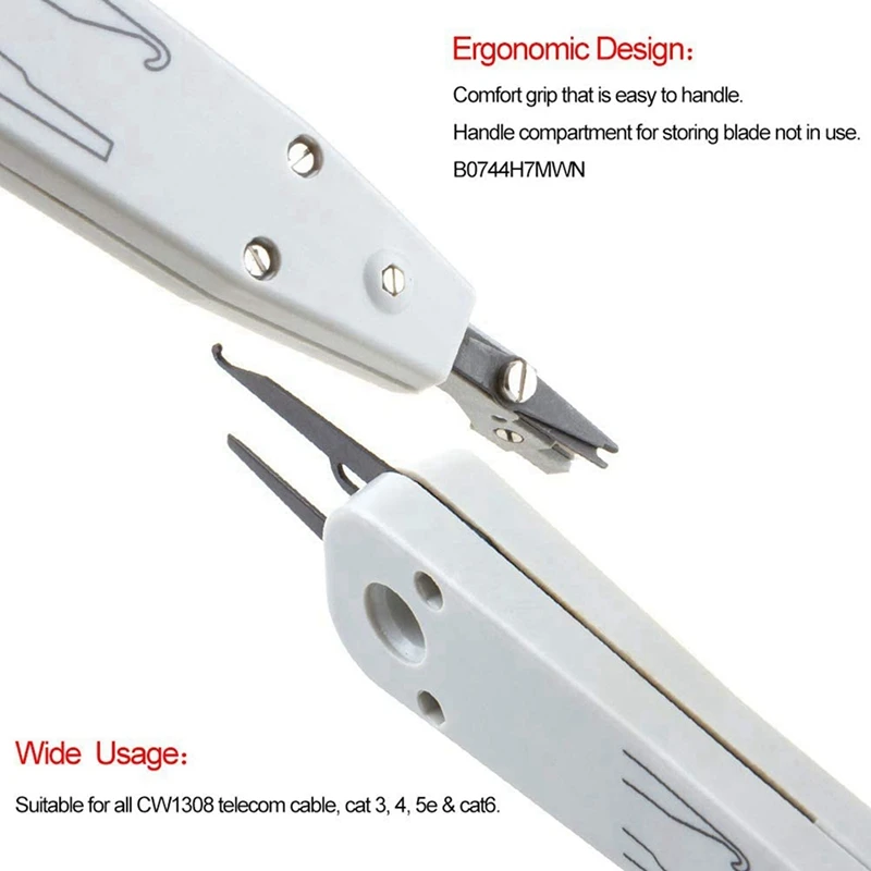 6X инструмент для удаления отверстий IDC RJ45 RJ11 Cat5e Cat6 Сетевой телефонный кабель
