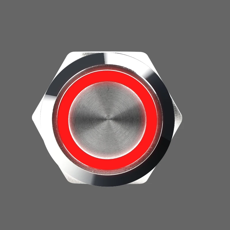 

Водонепроницаемый металлический кнопочный переключатель 6/12/24/220В