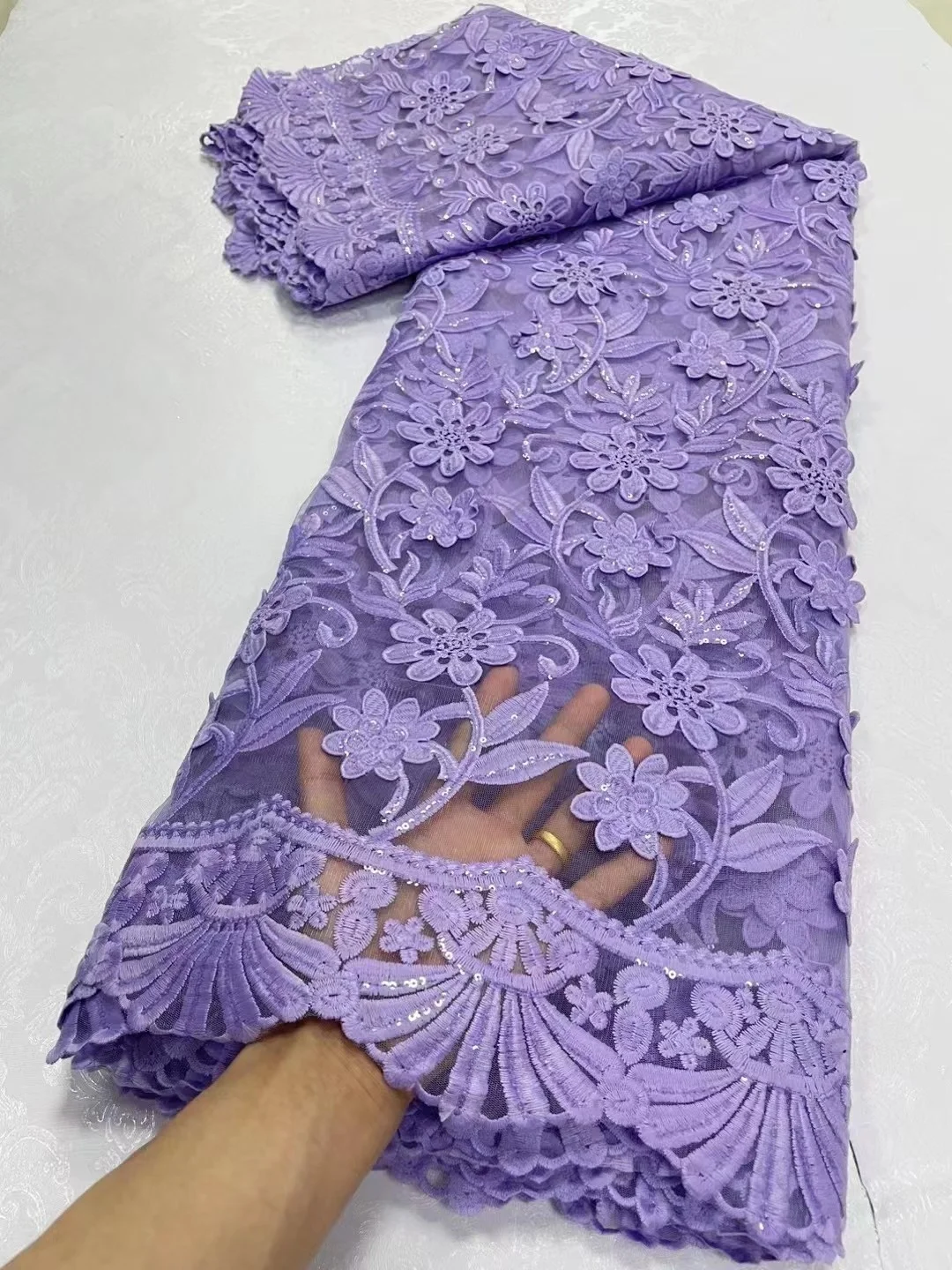 Лидер продаж африканская кружевная ткань с блестками высококачественное