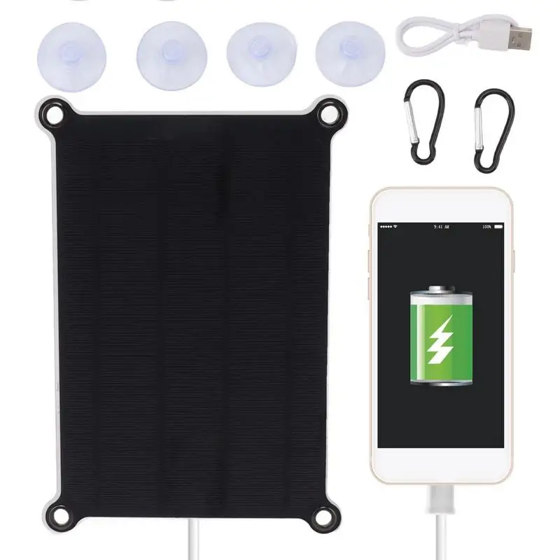 

Solar Panel Charger Suction Cup Waterproof Mobile Phone Solar Charger Portable Phone Charger For Travel Mobile Charger Panel For