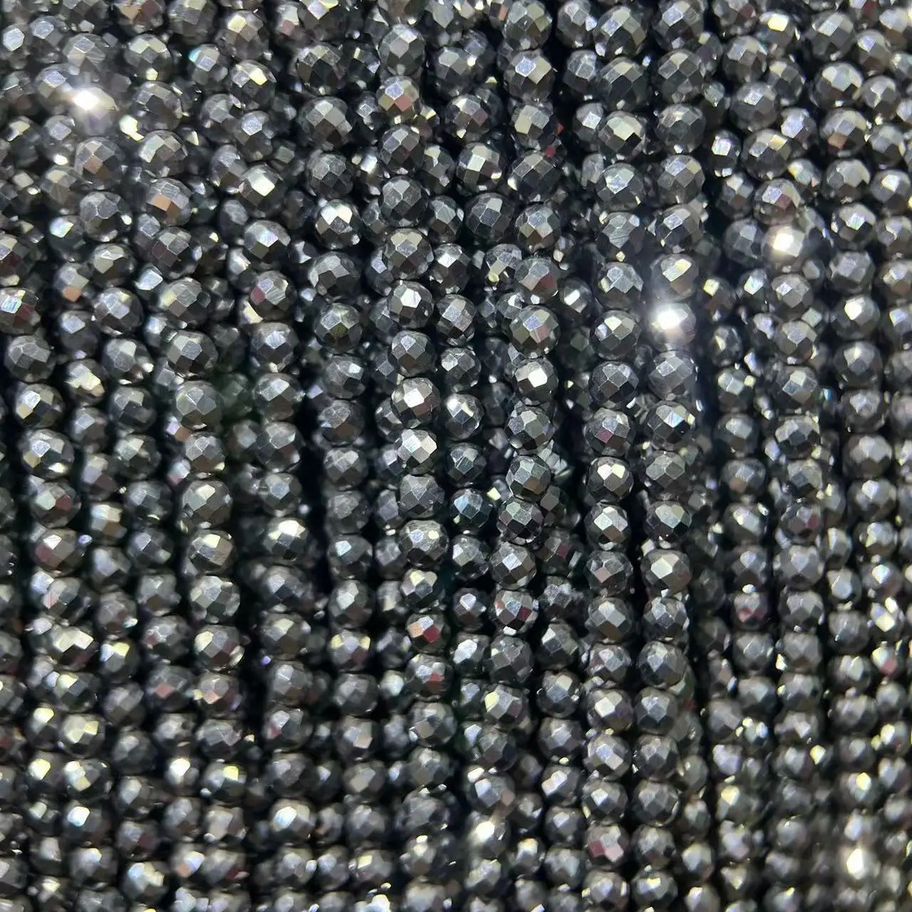 Натуральный драгоценный камень Terahertz, ограненный черный глянцевый камень, нежные бусины для изготовления ювелирных аксессуаров