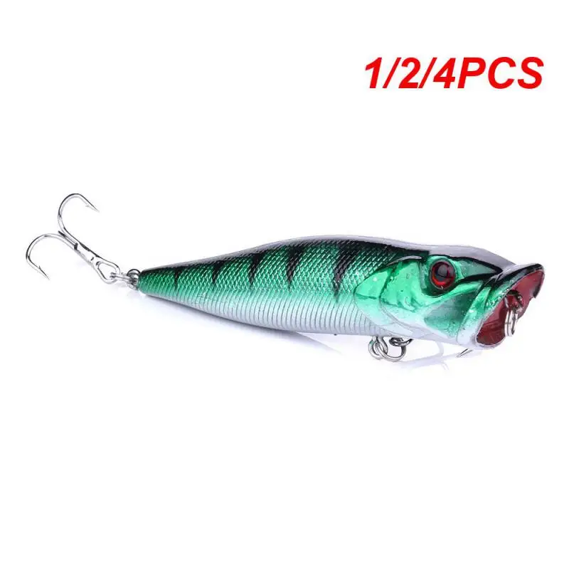 

1/2/4PCS Popper Fishing Lures 12.5g 9cm Topwater Luya Hard Fishhook Sea Fake Simulation Baits 3D Fishs Artificia Spinning Tackle