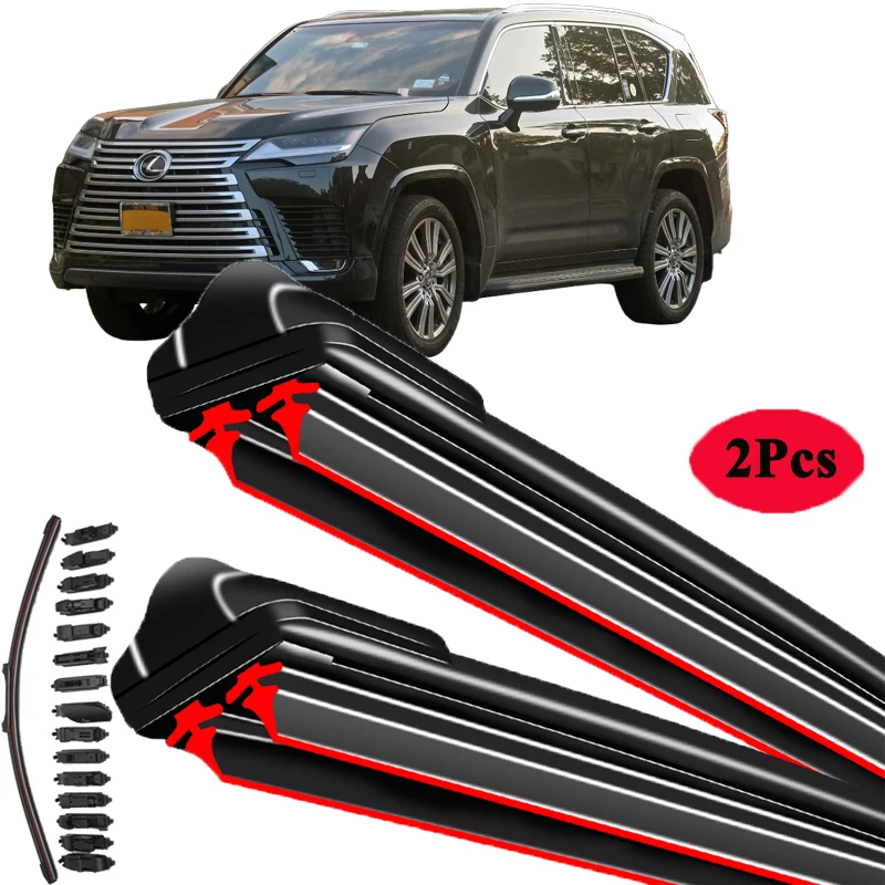 

Для Lexus LX SUV J100 J201 J310 LX470 LX570 LX600 1998 2005 2008 2010 2015 2016 2018 2019 2020 2022 двойные резиновые щетки стеклоочистителя