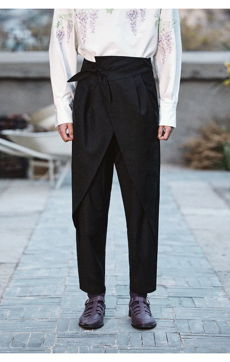 Новинка мужская и женская одежда 27-46 брюки с завышенной талией цветочным узором