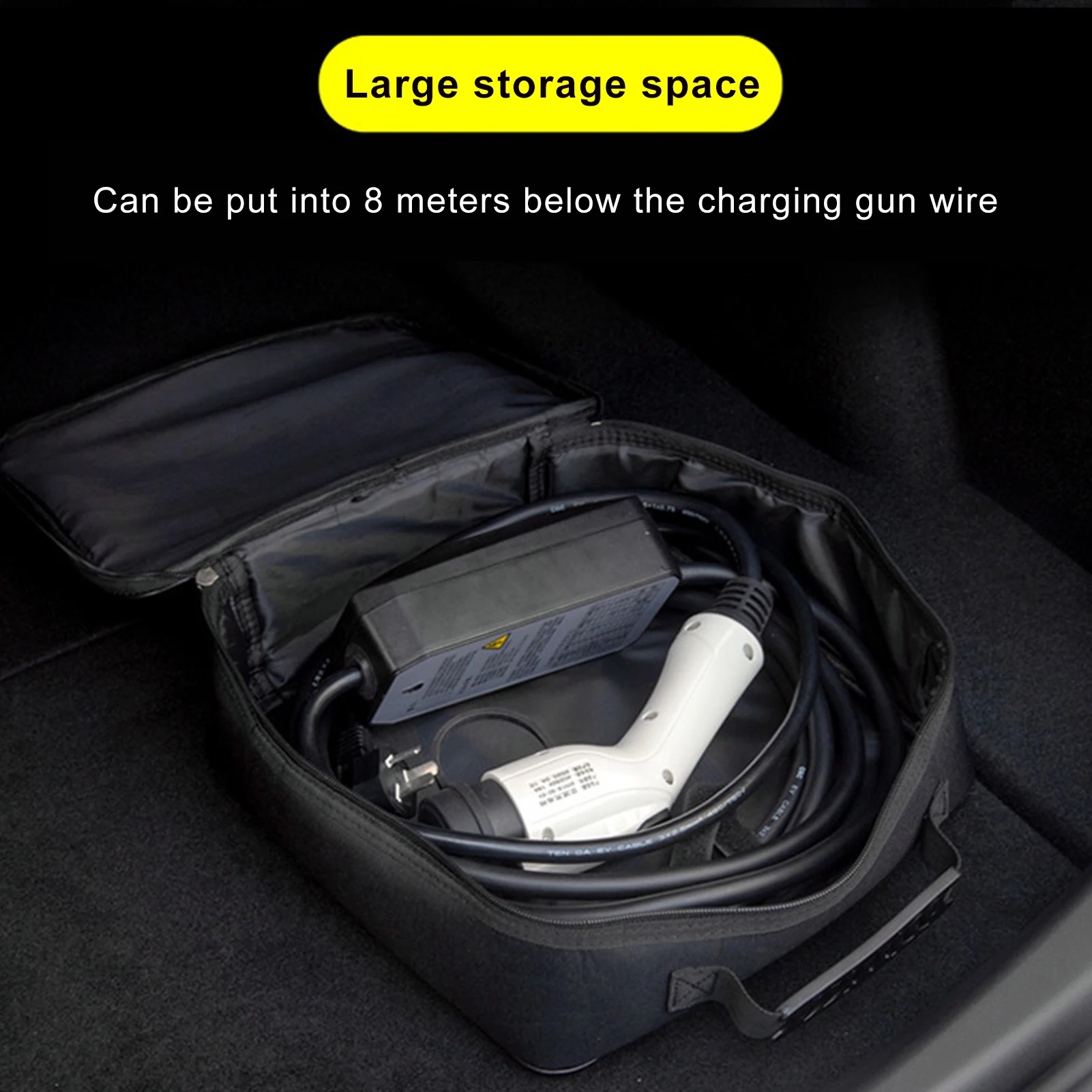 

EV Charger Case Storage Bag Waterproof Fire Retardant Electric Car Charging Gun Electric Vehicle Charger Bag Car Accessories