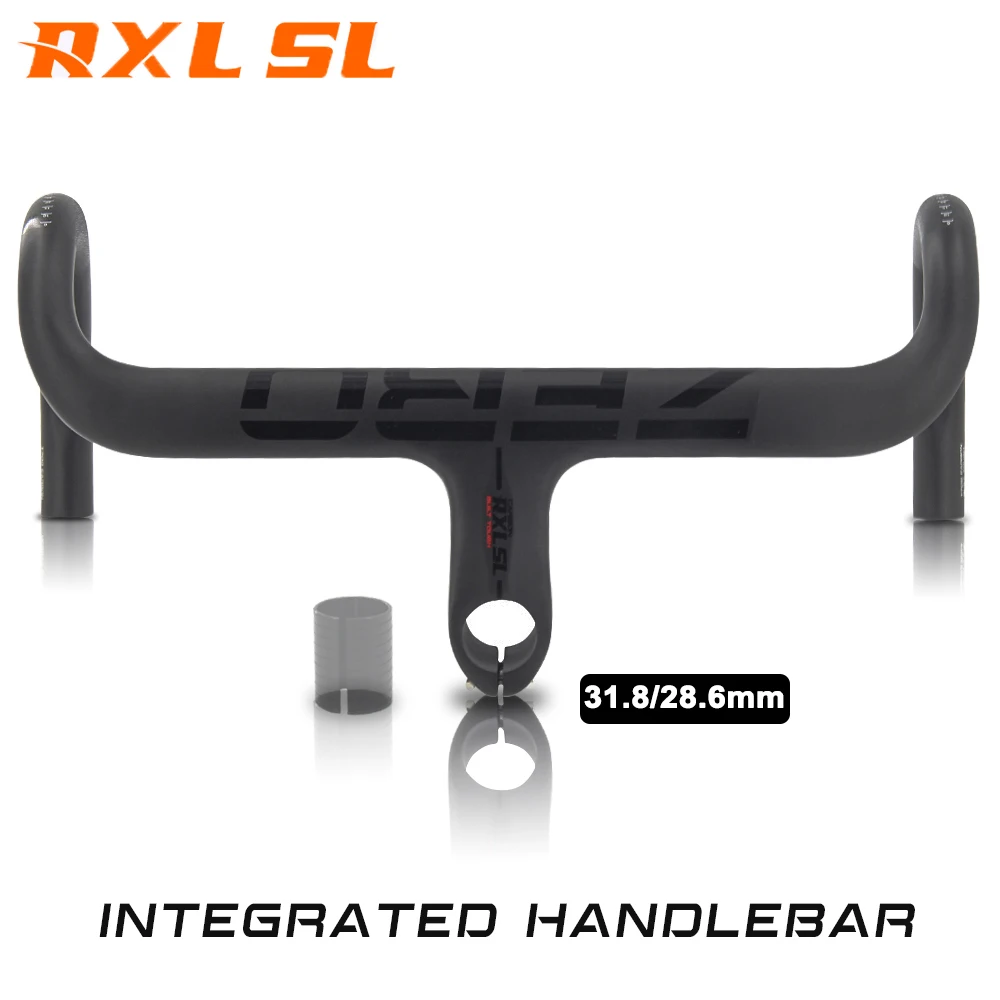 

RXL SL Integrated Handlebar 28.6/31.8mm Bicycle Handle Bar Carbon Road Handlebars 400/420/440mm Bike Accessories