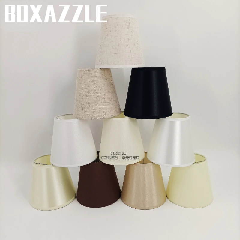 New Fabric Craft Lampshade Shell Cover Creative DIY Chandelier Wall Lamp PVC Parchment Lamp Accessories Light Cover Lamp Cover