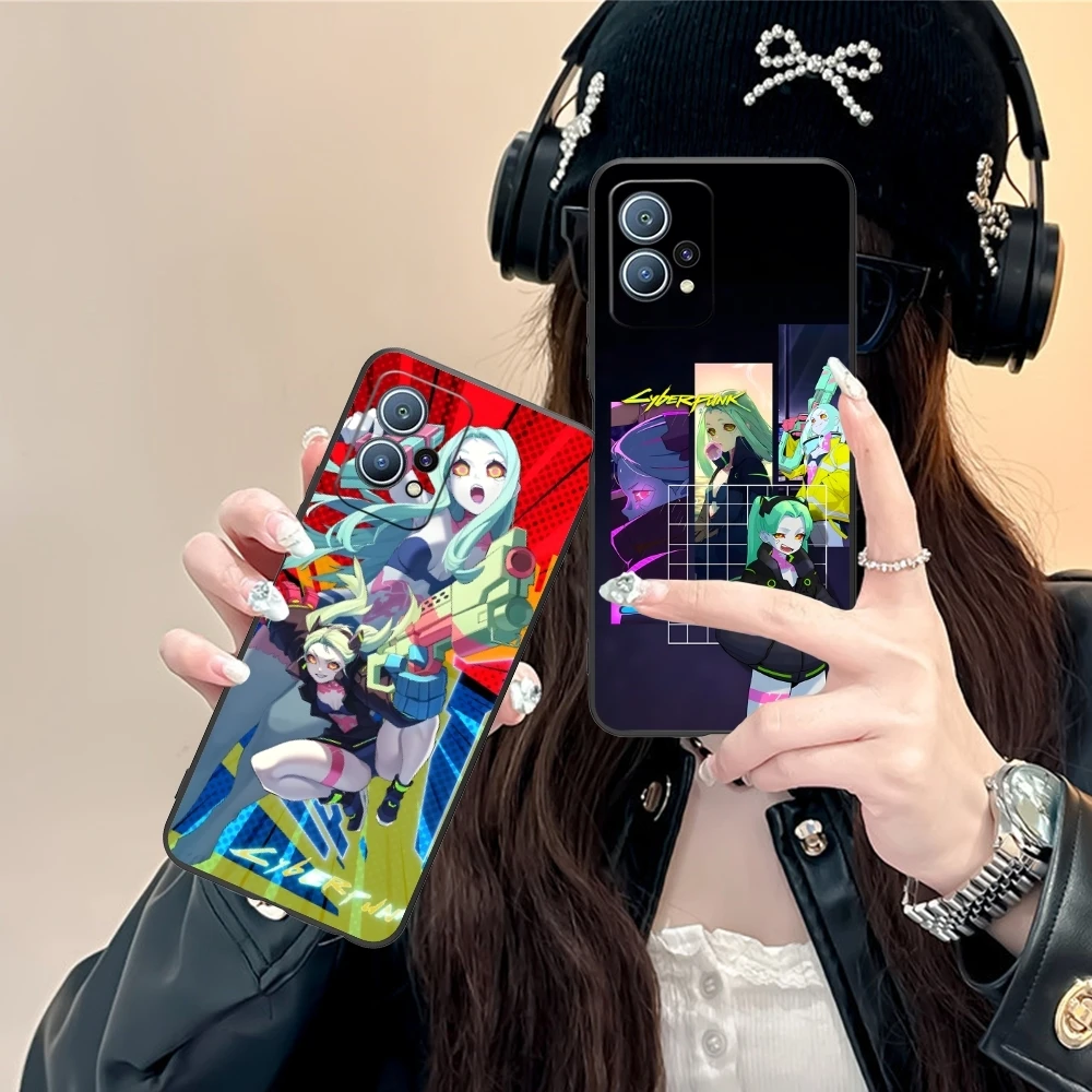 Чехол для мобильного телефона Punk R-Rebecca Smart Huawei P60 P50 P40 P30 P20 P10 P9 P8 Pro Lite Plus черный