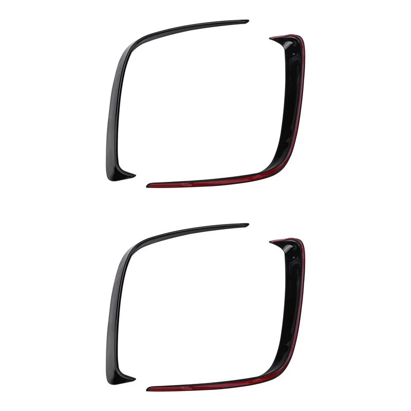 

2Pair Car Black Abs Rear Bumper Splitter Spoilers Canard For Mercedes For Benz W176 A200 A250 A45 For Amg 2013-2016