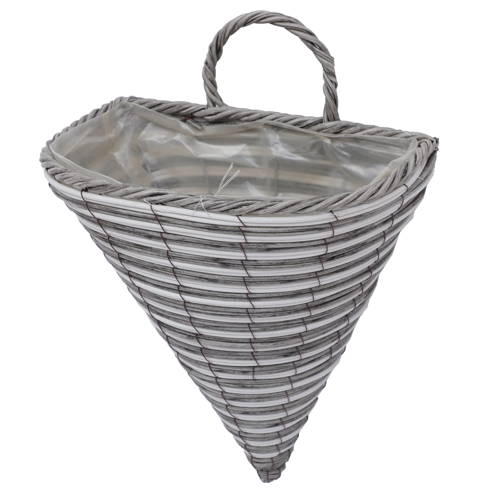 

Pot Simulation Rattan Hanging Basket Imitation Flowerpot PP Woven Planter