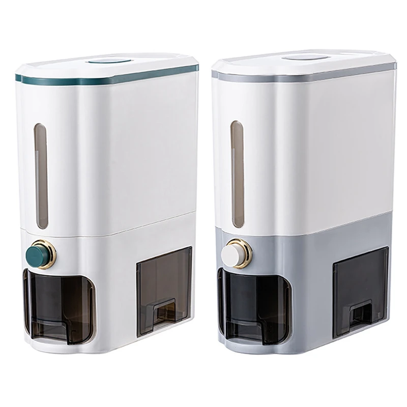 

24Lbs Storage Tank Cereal Boxes Rice Bucket Dry Food Countertop Bucket With Lid Rice Cereal Dispenser