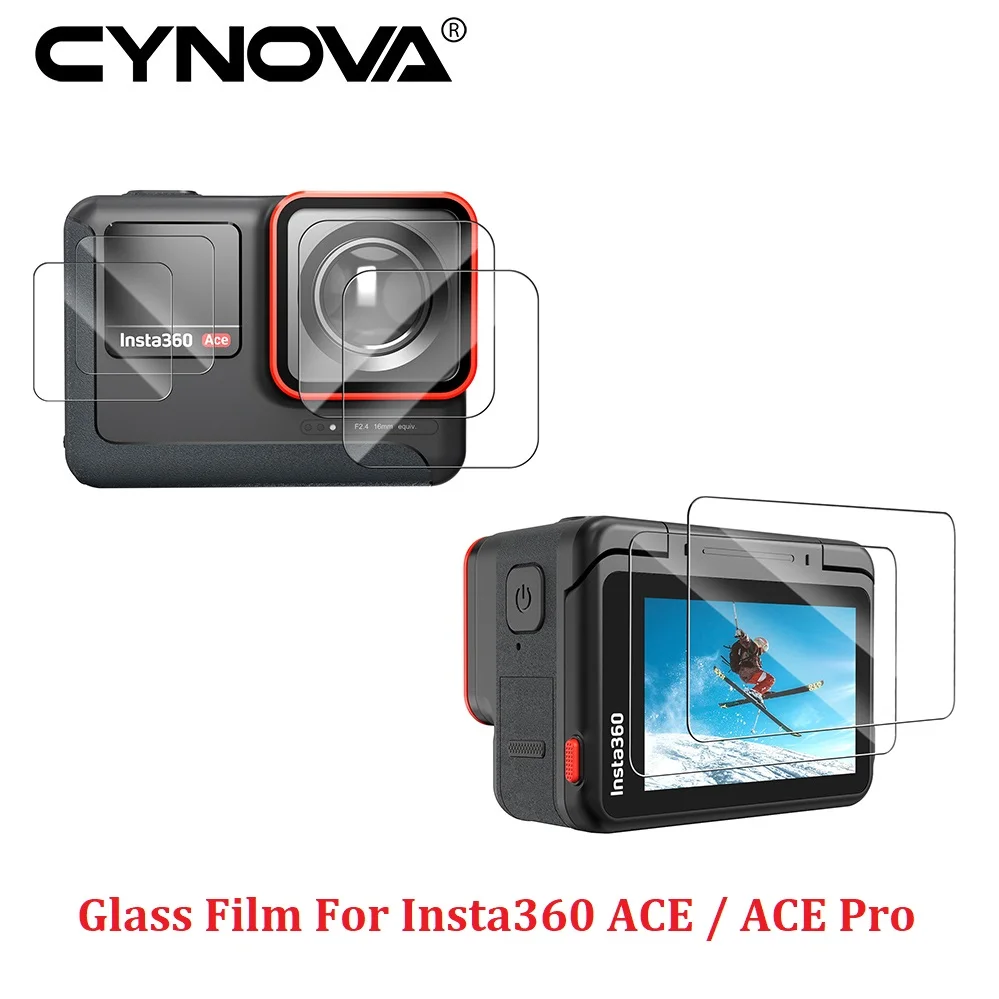 Пленка из закаленного стекла CYNOVA 2.5D для Insta360 Ace / Ace Pro, Защитная пленка для экрана