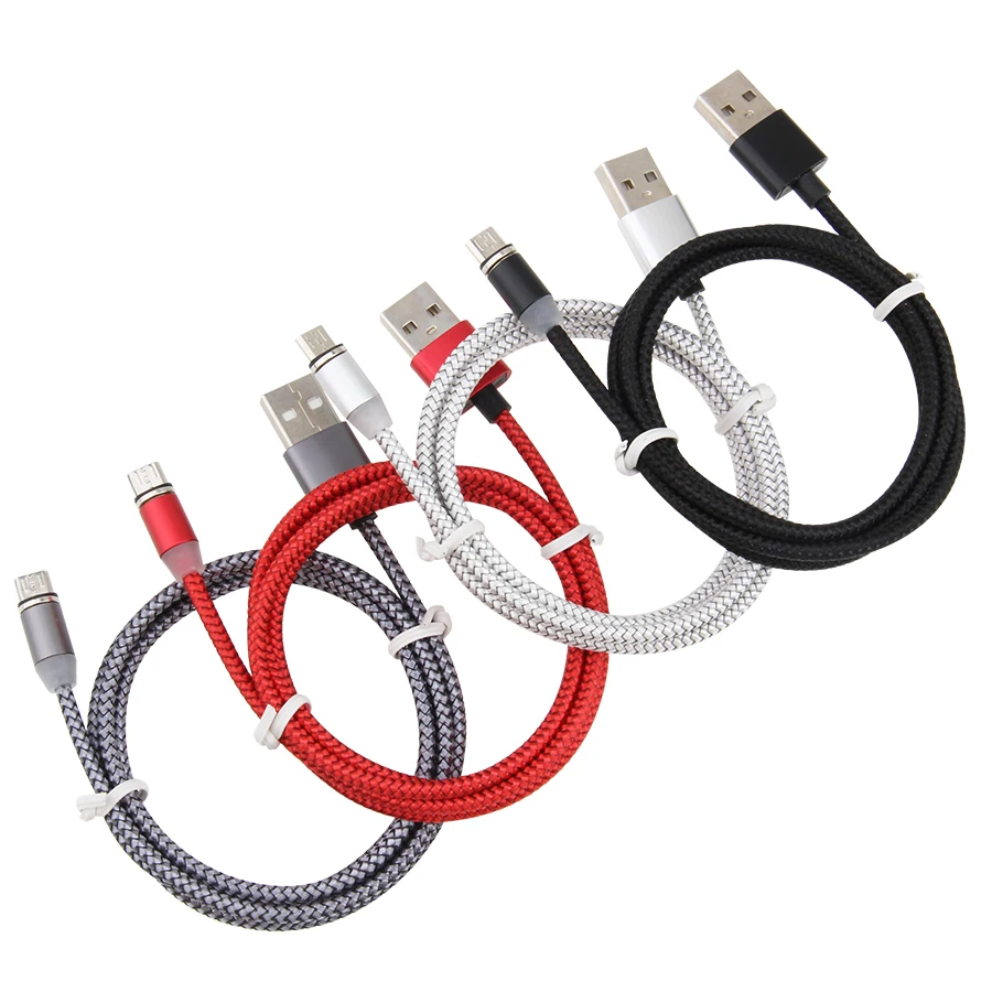 

50 шт. Магнитный кабель Micro USB для iPhone Samsung, провод для быстрой зарядки и передачи данных, магнитное зарядное устройство, USB Type-C, магнитный кабел...