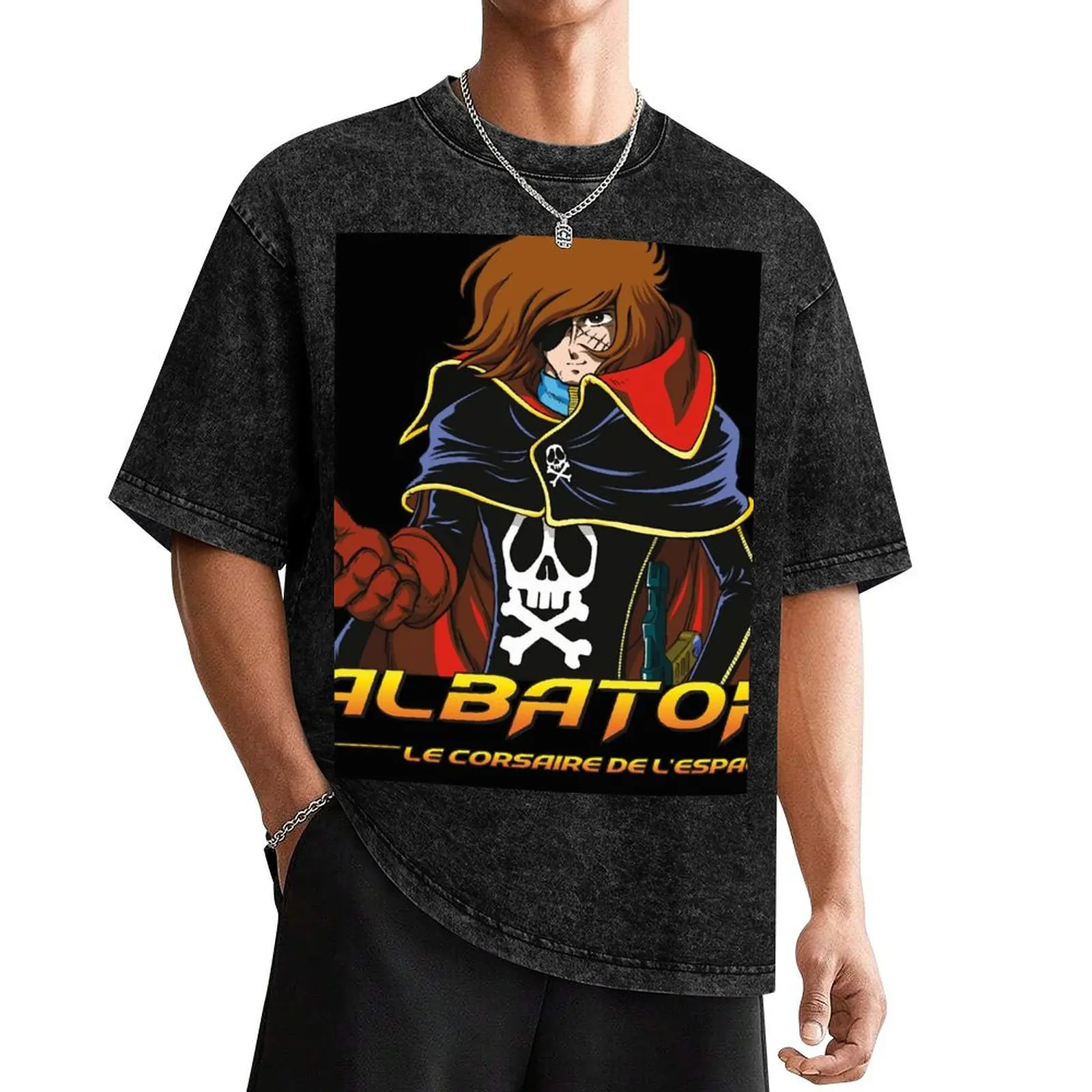 ALBATOR футболка черная хлопковая мужская