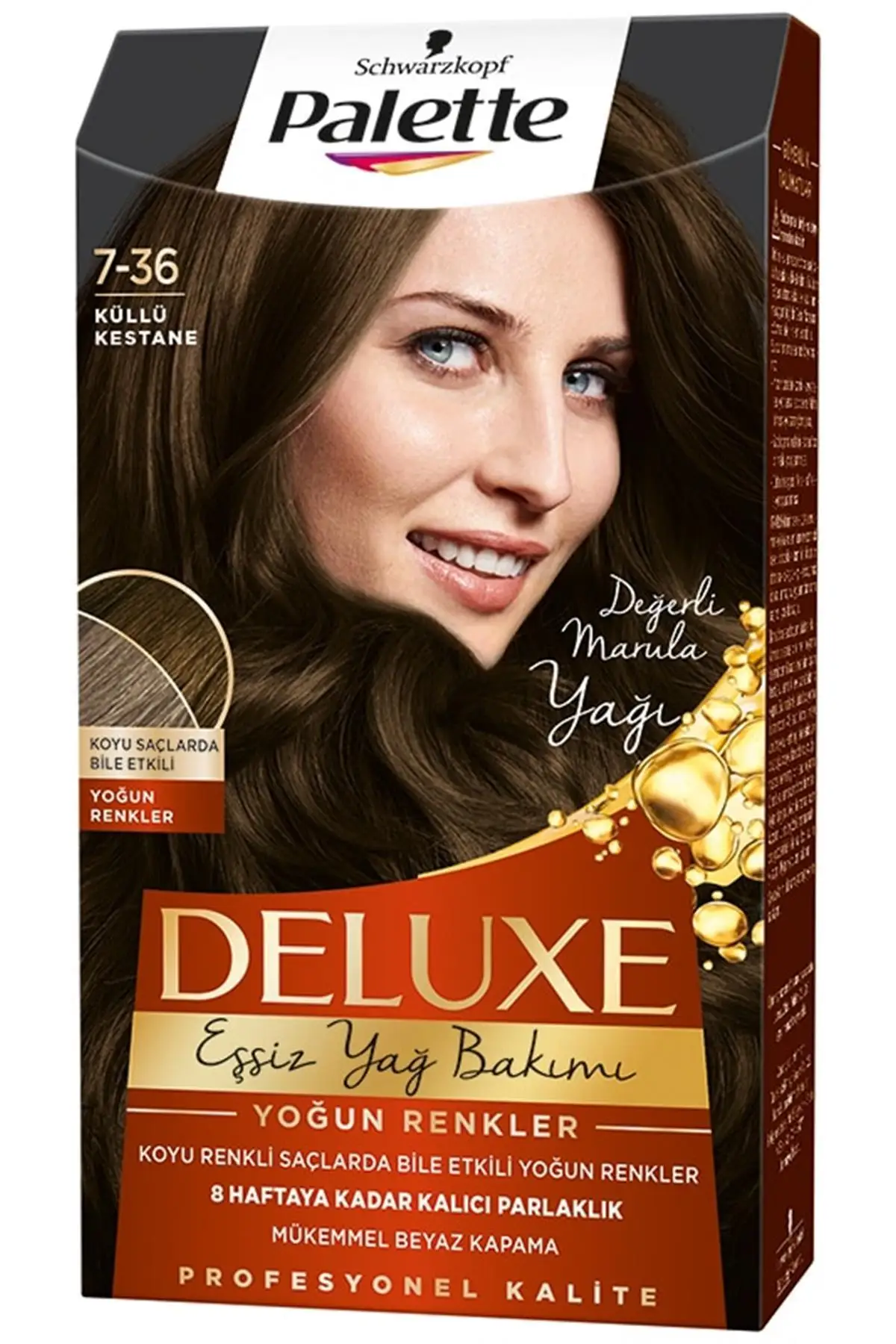 

Бренд: Palette Deluxe, интенсивные цвета, краска для волос 7-36, пепепельно-каштановый цвет, Категория: краска для волос