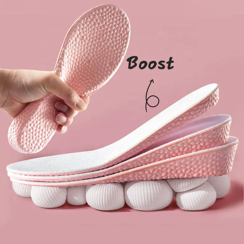 

Hot Selling Memory Foam Invisible Height Increase Insoles for Shoes Sole Comfortable Breathable Orthopedic Insole Raises Height
