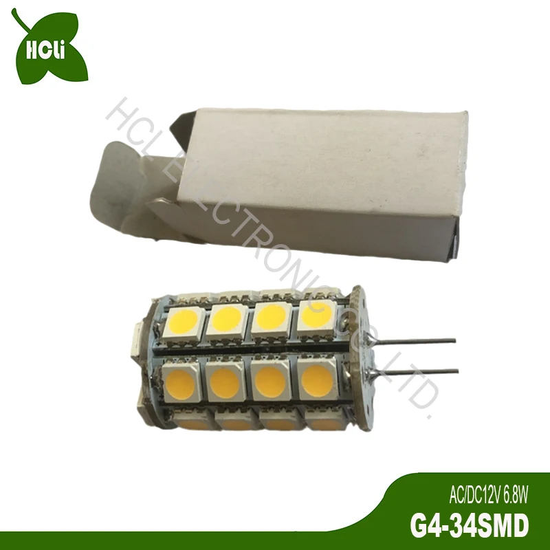 Высококачественная светодиодная лампочка G4 переменного тока/12 В ...