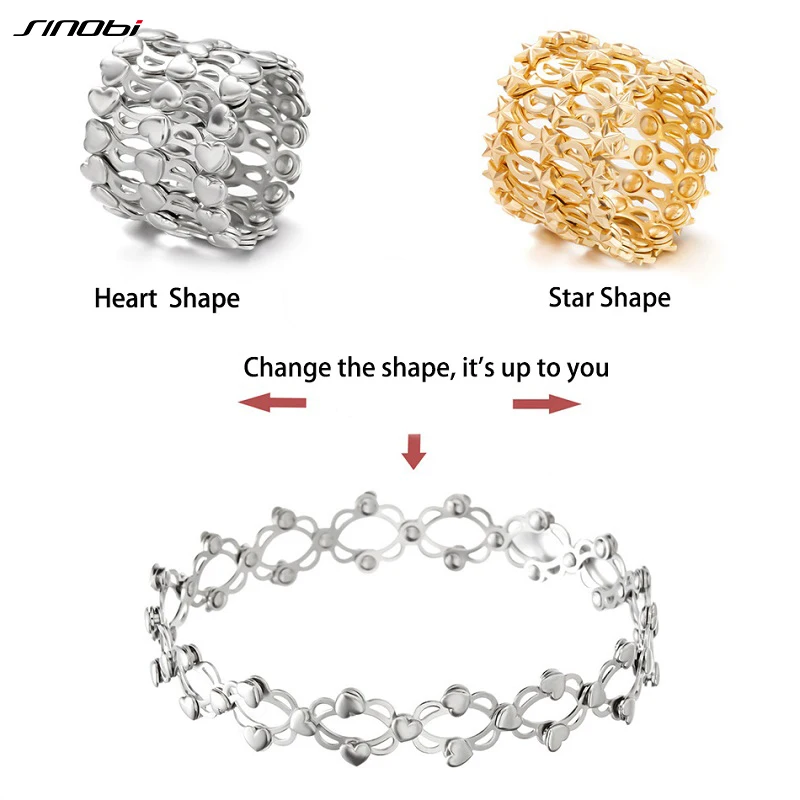 2 в 1 Волшебное выдвижное кольцо-браслет креативное растягивающееся складное