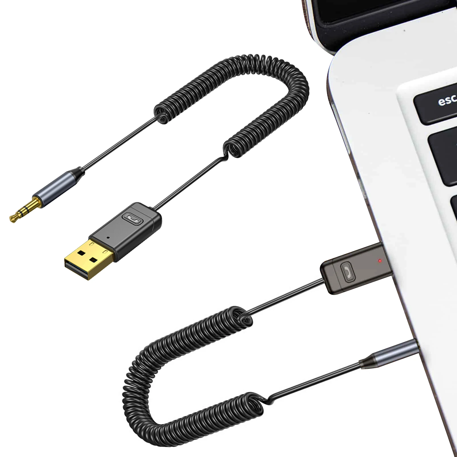 

Aux адаптер BT для CarMini Bluetooth 5,0 приемник-передатчик BT Автомобильный приемник USB для разъема Bluetooth автомобильный комплект аудиоресивер