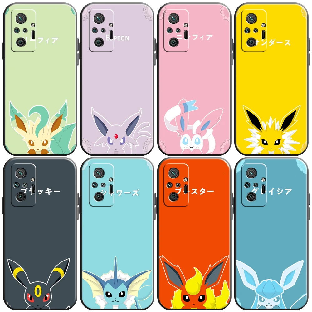 

Pokémon Cartoon Avatar Phone Case For Xiaomi Redmi Note 9 9i 9AT 9T 9A 9C 9S 9T 10 10S Pro 5G Back Carcasa Soft Funda