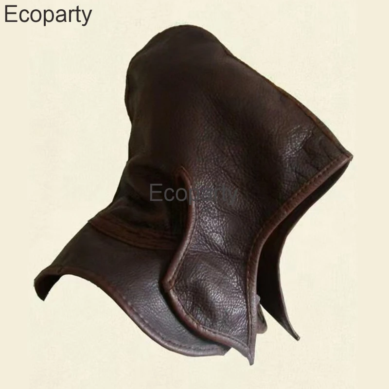 Шарф-капюшон из искусственной кожи для мужчин и женщин короткий винтажный