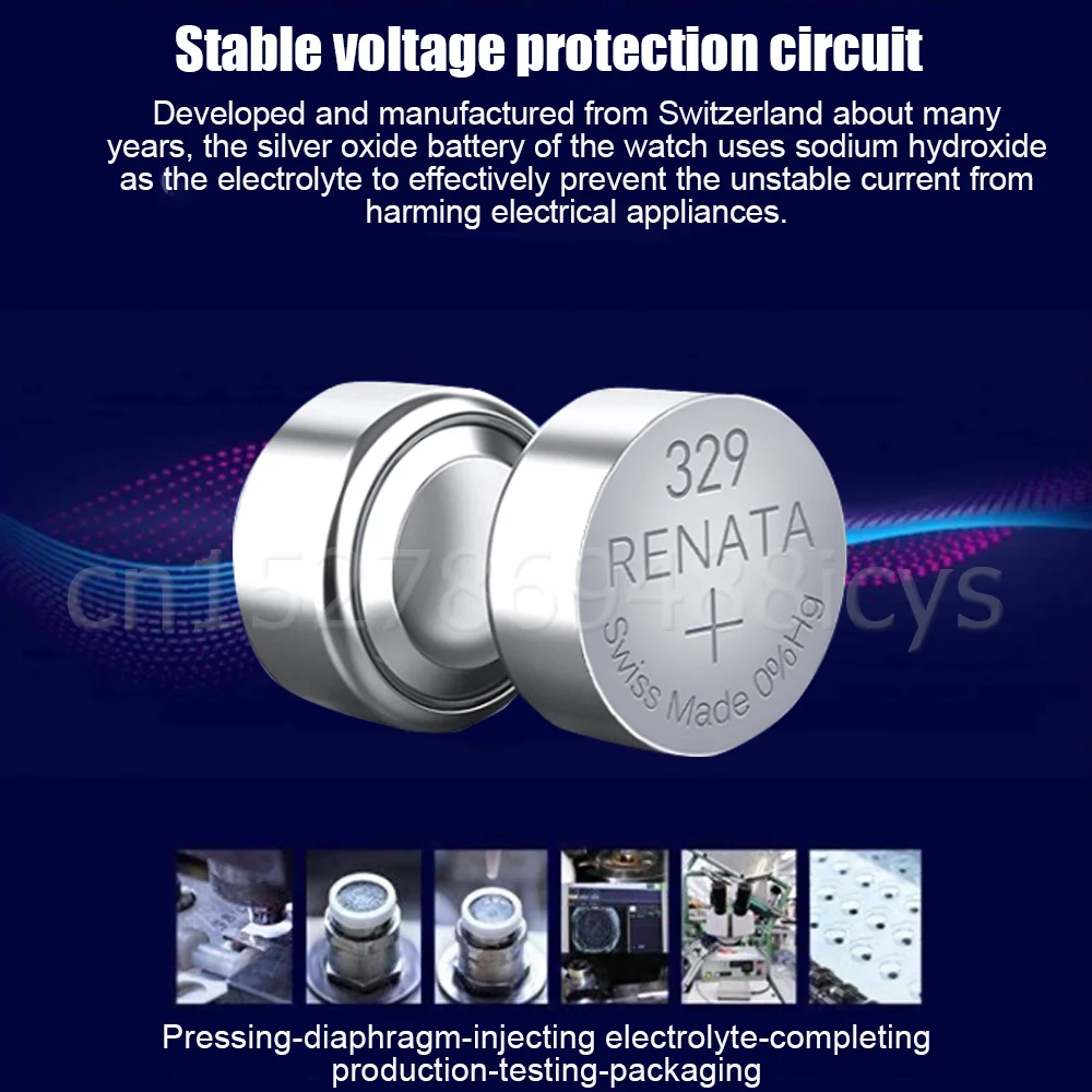 2-5 шт. RENATA 329 SR731SW 1 55 в серебряный оксид аккумулятор для часов D329 V329 долговечная