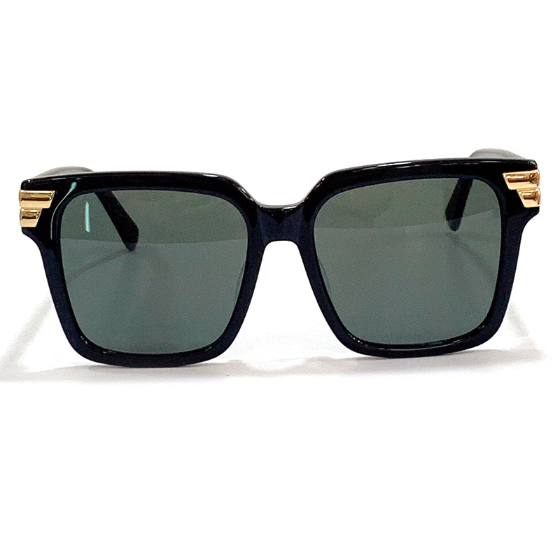 

Солнцезащитные очки с квадратными линзами UV400 для мужчин и женщин, роскошные брендовые дизайнерские винтажные темные очки с черными линзам...