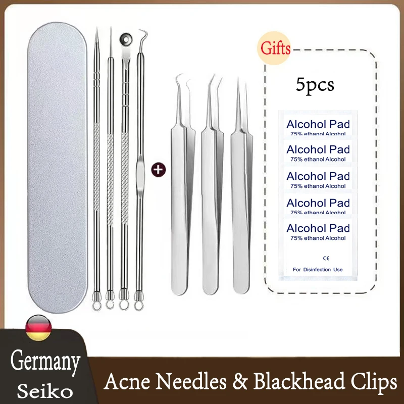 

Black Head Remover Acne Tweezers Pimple Remover Tool Black Dots Cleaner Black Head Pore Cleaner Limpeza de Pele espinillas