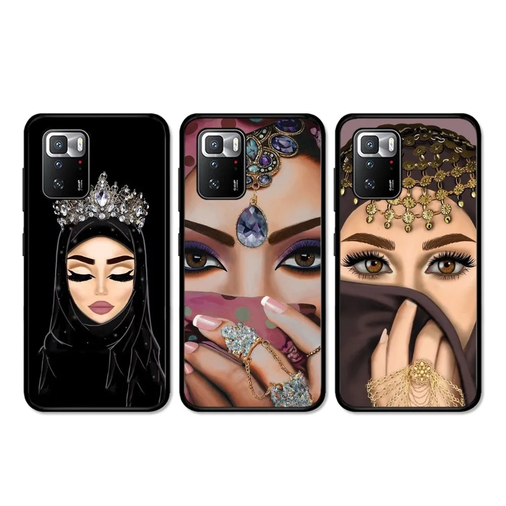 

Woman In Hijab Face Muslim Islamic Girl Phone Case For Redmi 5 6 7 8 9 10 plus pro 6 7 8 9 A GO K20 K30 K40 pro plus F3 Fundas
