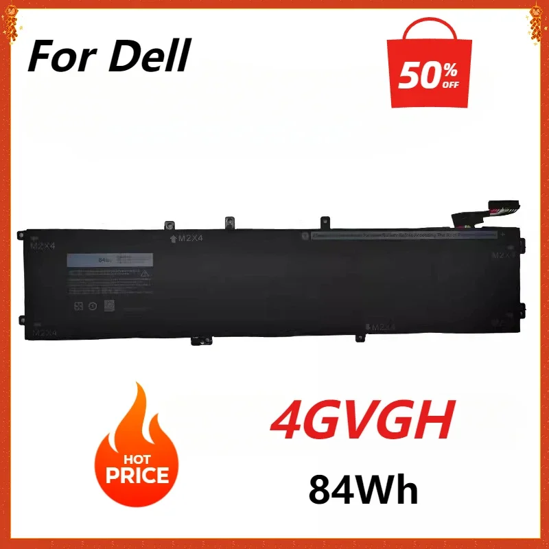 Новый аккумулятор для ноутбука 4GVGH DELL Precision 5510 XPS 15 9550 серии 1P6KD T453X 6 ячеек 84WH
