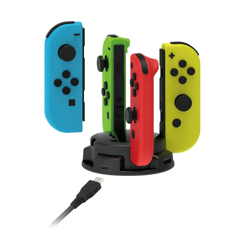 

Switch OLED 4 in 1 Joycon Charging Ports Game Controller Charger Dock for NS