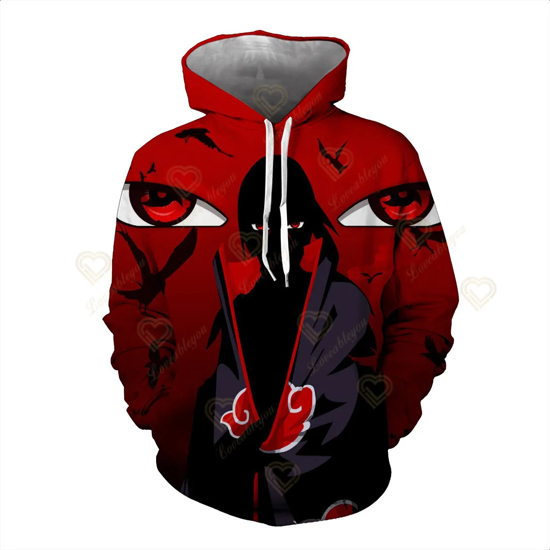 

2023 Children's New Pain Sakura Naruto Hoodie Children's Clothing Men's and Women's Long Sleeve Sweatshirt Cartoon Casual Hoodie