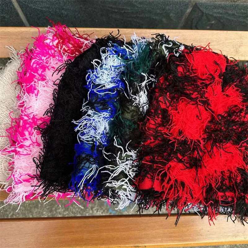 Балаклава потертая вязаная лыжная маска на все лицо для мужчин уличная