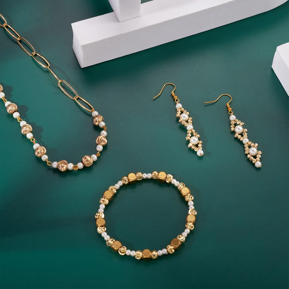 320pcs/box Brass Beads Loose Spacer Beads Charms Mixed Shape For Vintage Women Necklace Earring DIY Jewelry Making Accessories