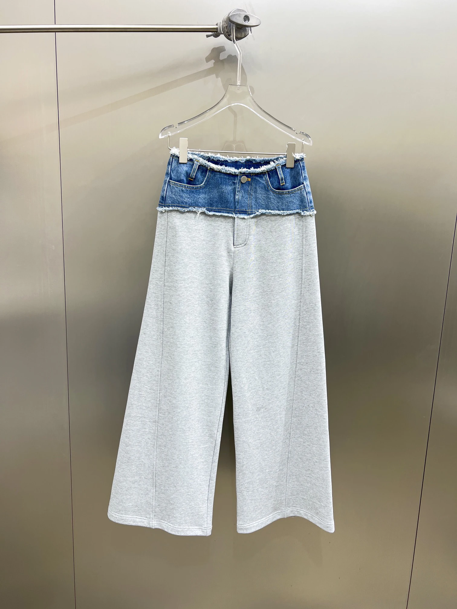 2023 spring and summer new splicing straight underwear casual fashionable loose straight version type