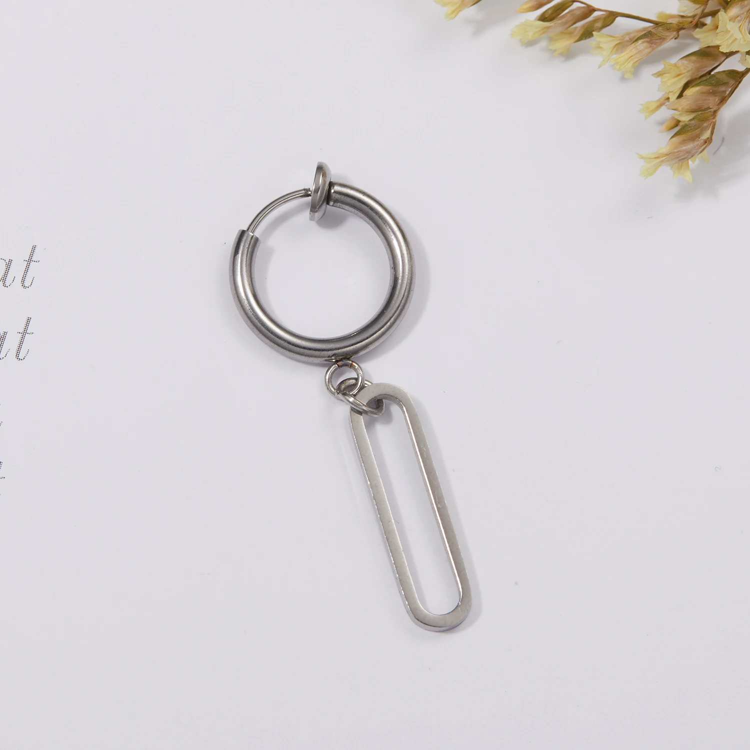 Серьги-подвески из нержавеющей стали с крестом стильные украшения для мужчин и