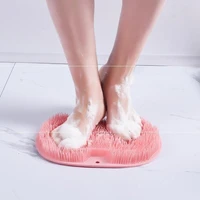 foot washing brush silicone bath foot massage pad mat shower massage bathroom non slip bath mat anti skid pad for foot wash