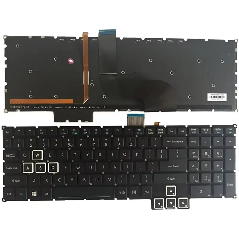 Клавиатура для Acer Predator 17 15 GX-791 GX-792 G9-591/591R G9-592/593 G9-791/792 PH517-51 с подсветкой макет США