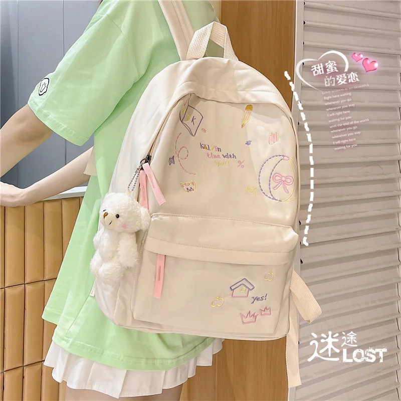 

Schoolbag Female Korean junior high school students Sen Department backpack Versatile primary school students' large capacity