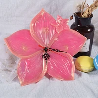 craft epoxy resin jewelry tools handmade wall art decoration silicone mold wall clock dial irregular cherry blossoms