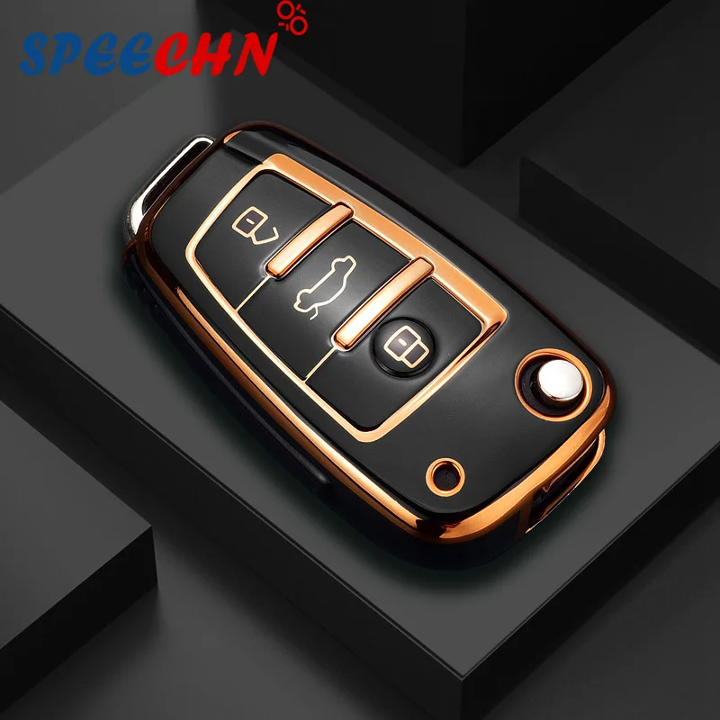 

Новинка, мягкий чехол для ключа из ТПУ для Audi A1, A3, A4, A5, Q7, A6, C5, C6, автомобильный держатель, оболочка, удаленный чехол, автостайлинг, брелок, авт...