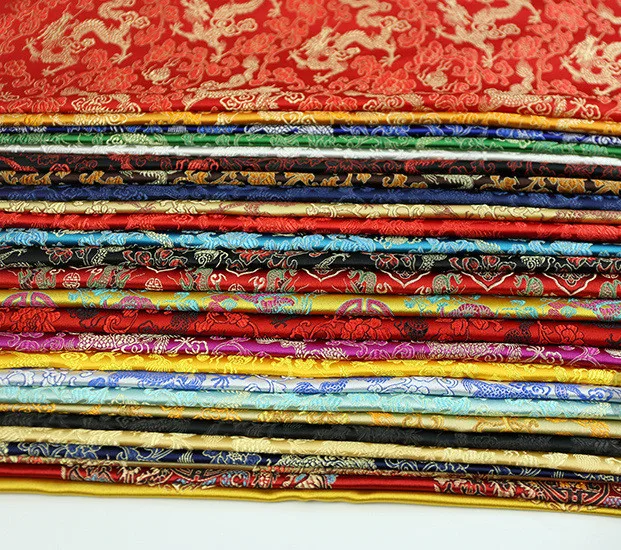 50 см * 75 толстая китайская парчовая ткань с рисунком дракона материал для шитья 100%