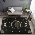 Китай, небесный ковер с изображением черной Луны, звезд, зоны солнца, духовная ведьма, Готическая языческая виккана, астрология, зодиакальный виккаф