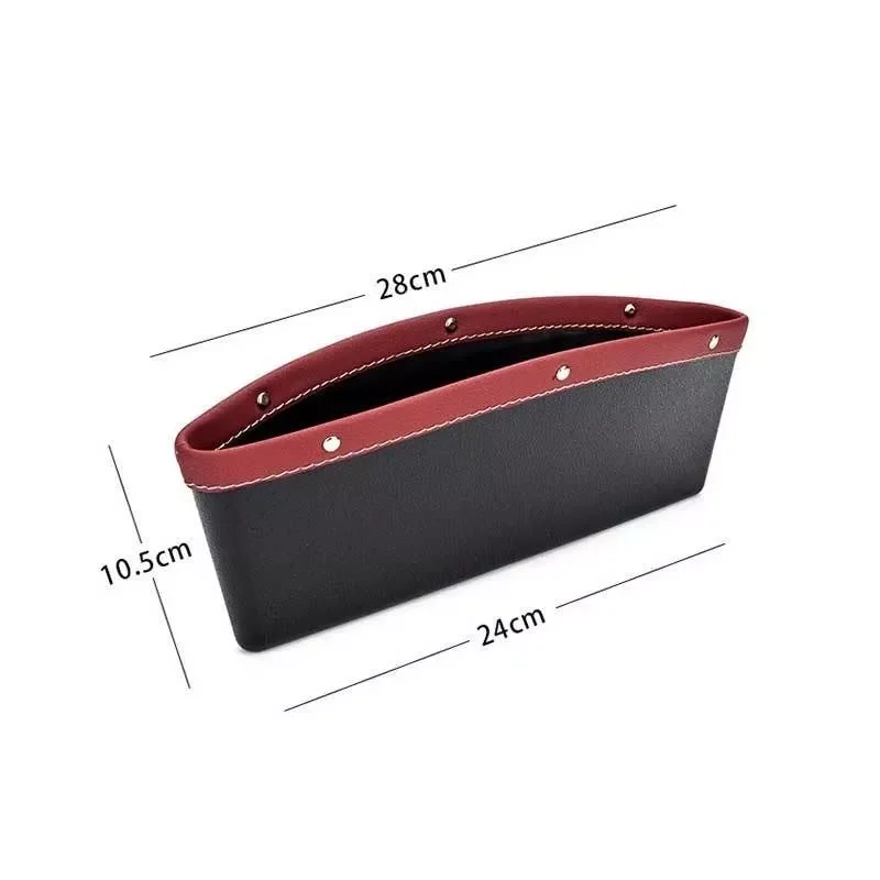 

Car Organizer PU Leather Storage Car Seat Slit Gap Pocket Storage Cup Holder Box Multifunctional Car Interior Accessories
