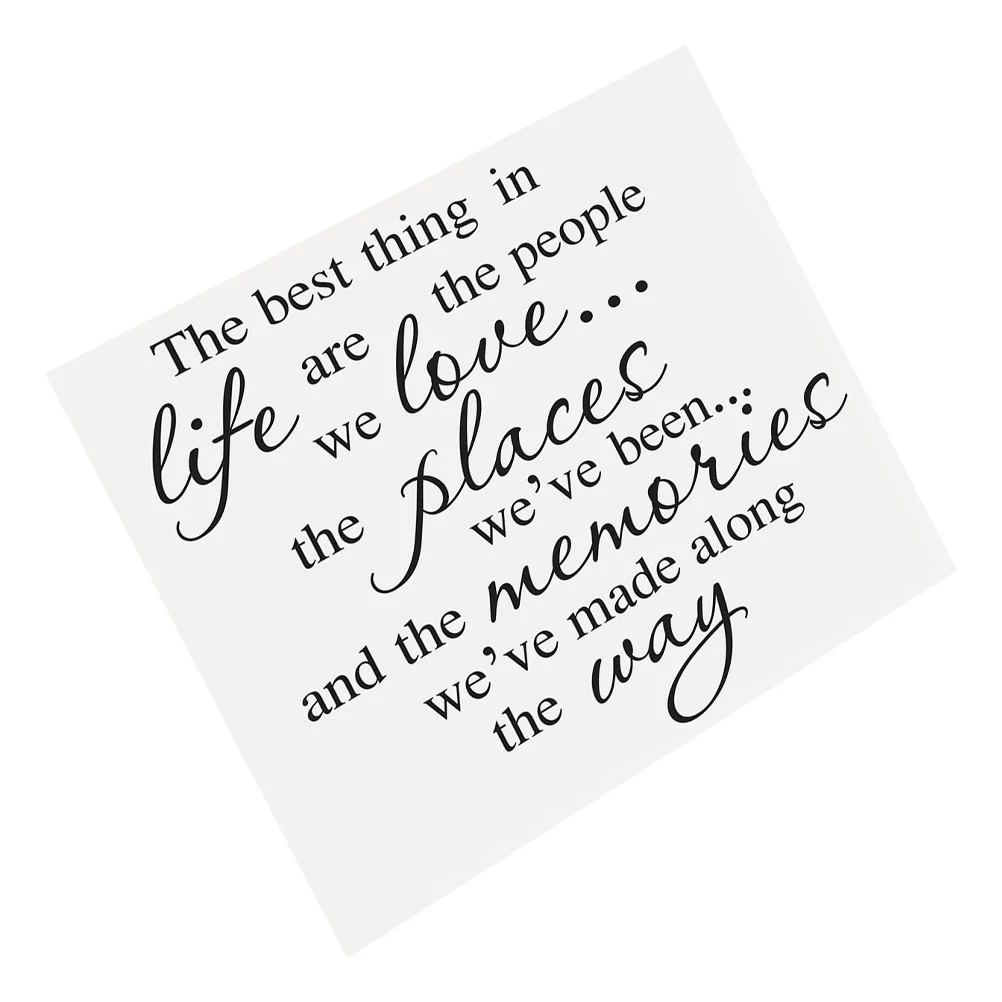 

1 Sheet of Waterproof PVC Wall Decal Unique Motivation English Quotes Sticker Home Office Decoration